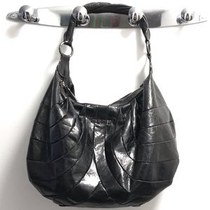 Miu Miu Black Leather Hobo Hand Bag